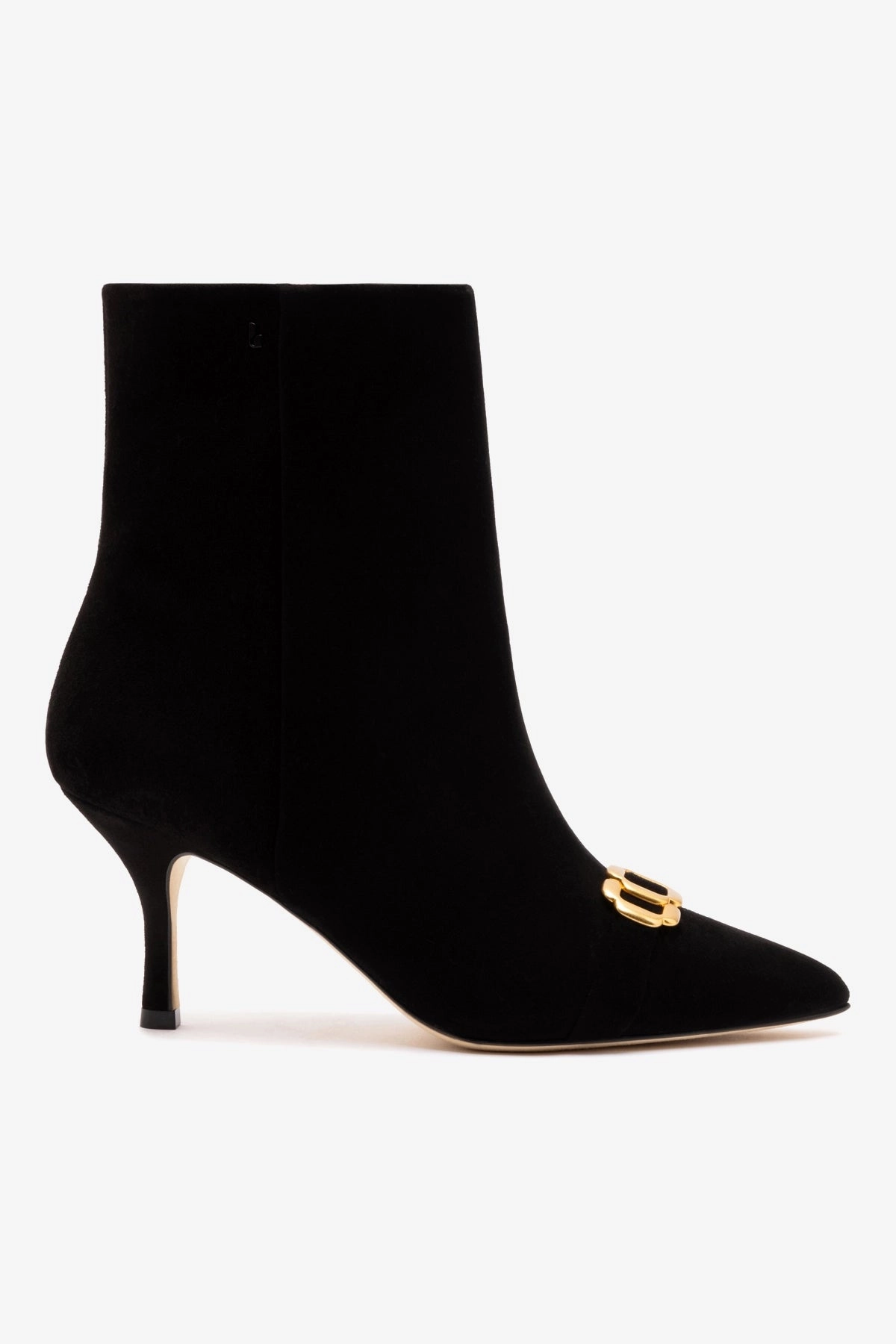 Mini Kate Boot In Black Suede and Daisy Accent Indie Core