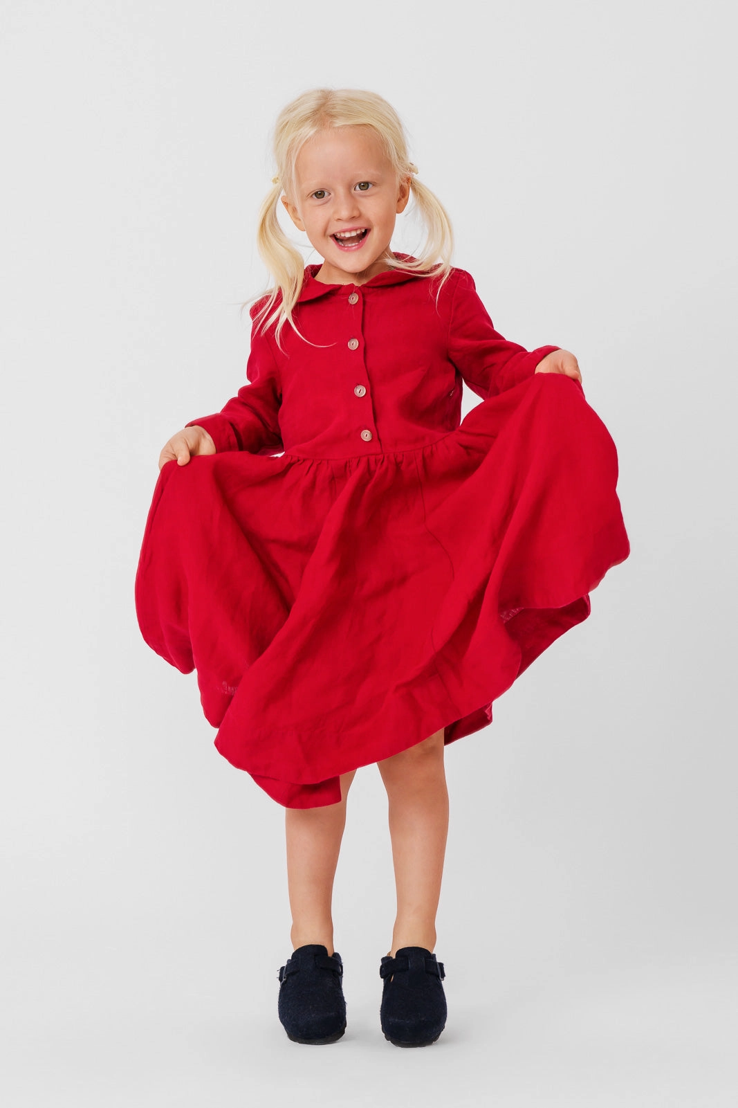 Soft and Relaxed Calm Energy Mini Me Classic Dress, Long Sleeve