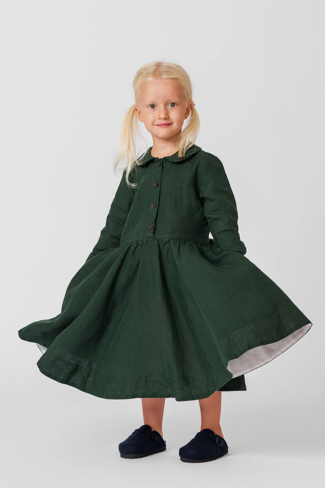Fashion-Forward Effortless Mood Mini Me Classic Dress, Long Sleeve