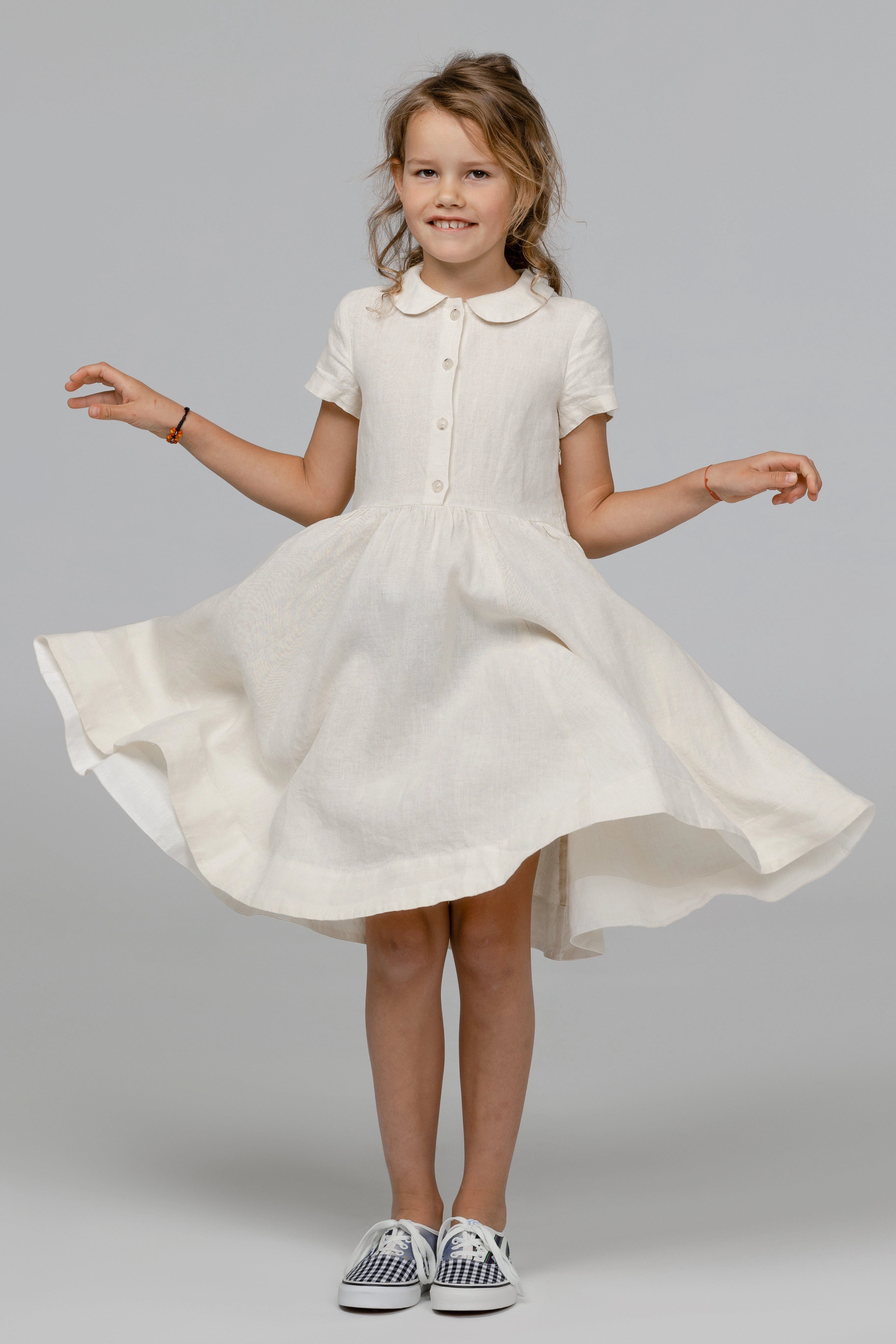 Mini Me Classic Dress, Short Sleeve Elegant knee-length dress