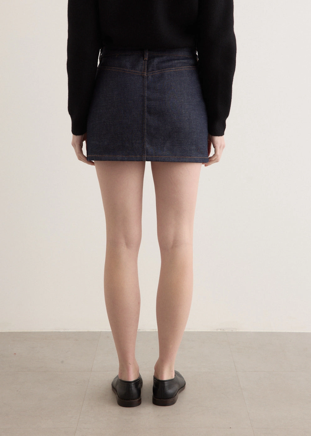 Mini Skirt Neutral Smooth Non Fade Fabric