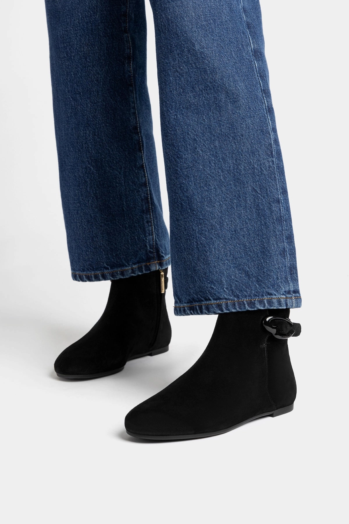 Timeless Look Mini Verona Boot In Black Suede