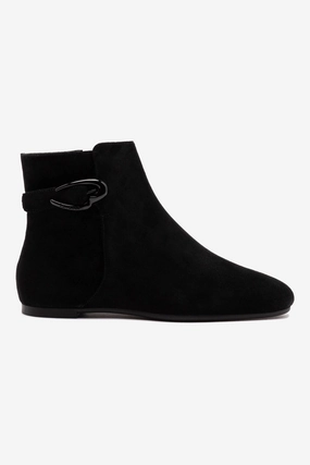 Mini Verona Boot In Black Suede Leather Rugged Built City Walking