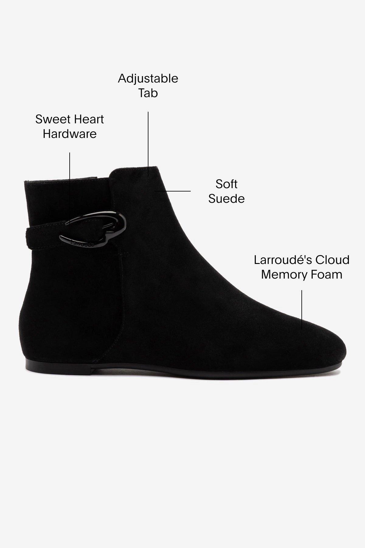 Seamless Style Mini Verona Boot In Black Suede