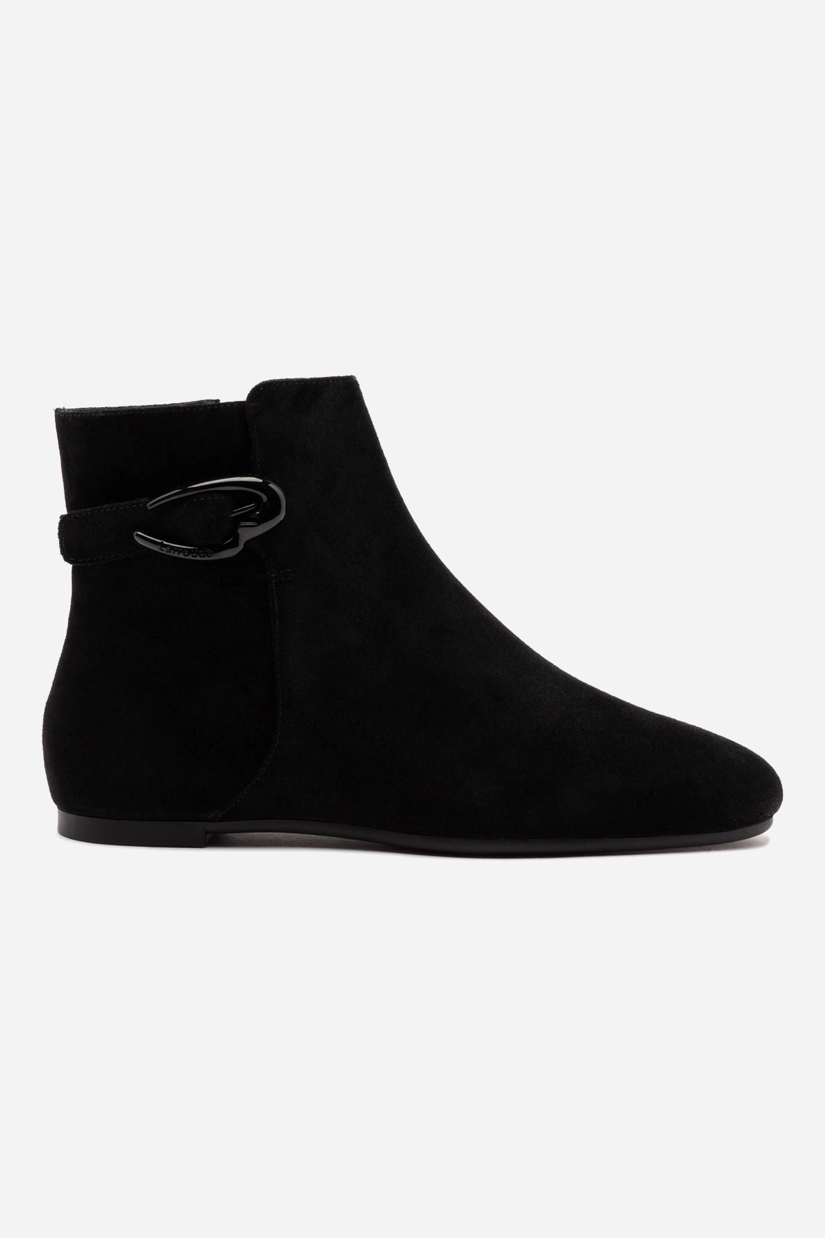Mini Verona Boot In Black Suede Leather Rugged Built City Walking