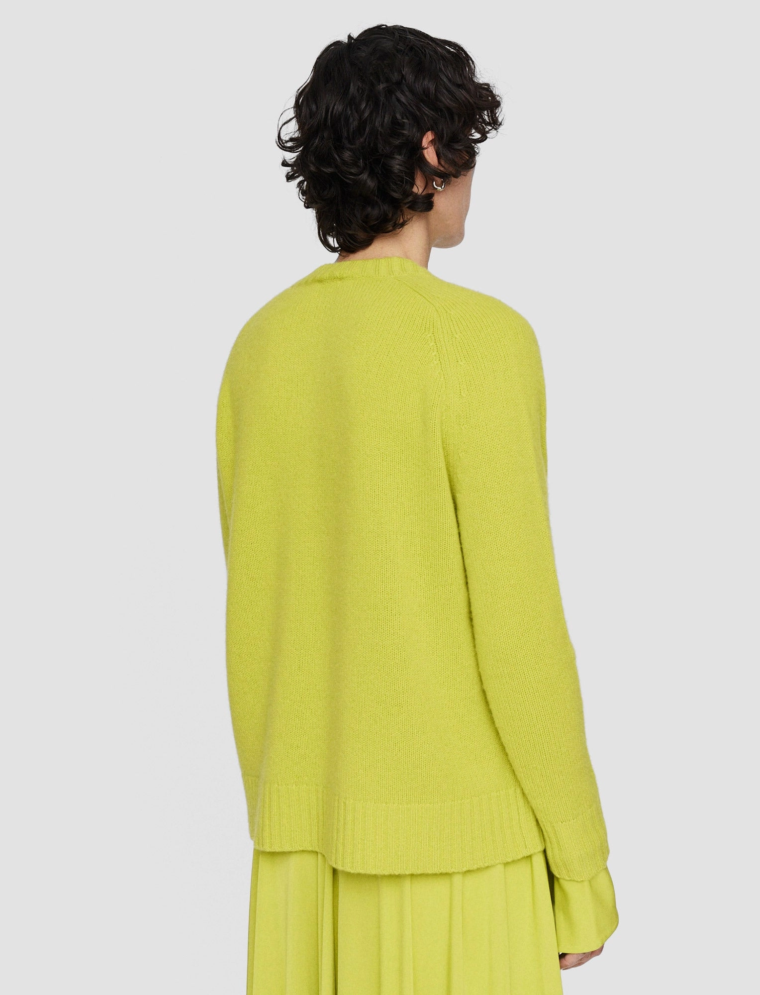 Cold Weather Thermo Regulating Fibers Open Cashmere Round Neck Jumper