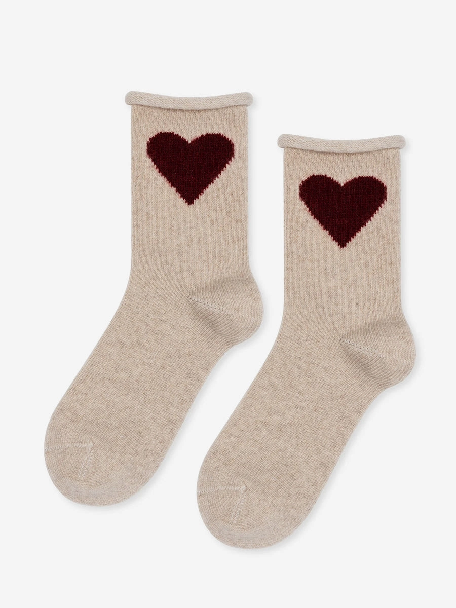 LOVE CASHMERE CREW SOCK BreathableMeshPanels