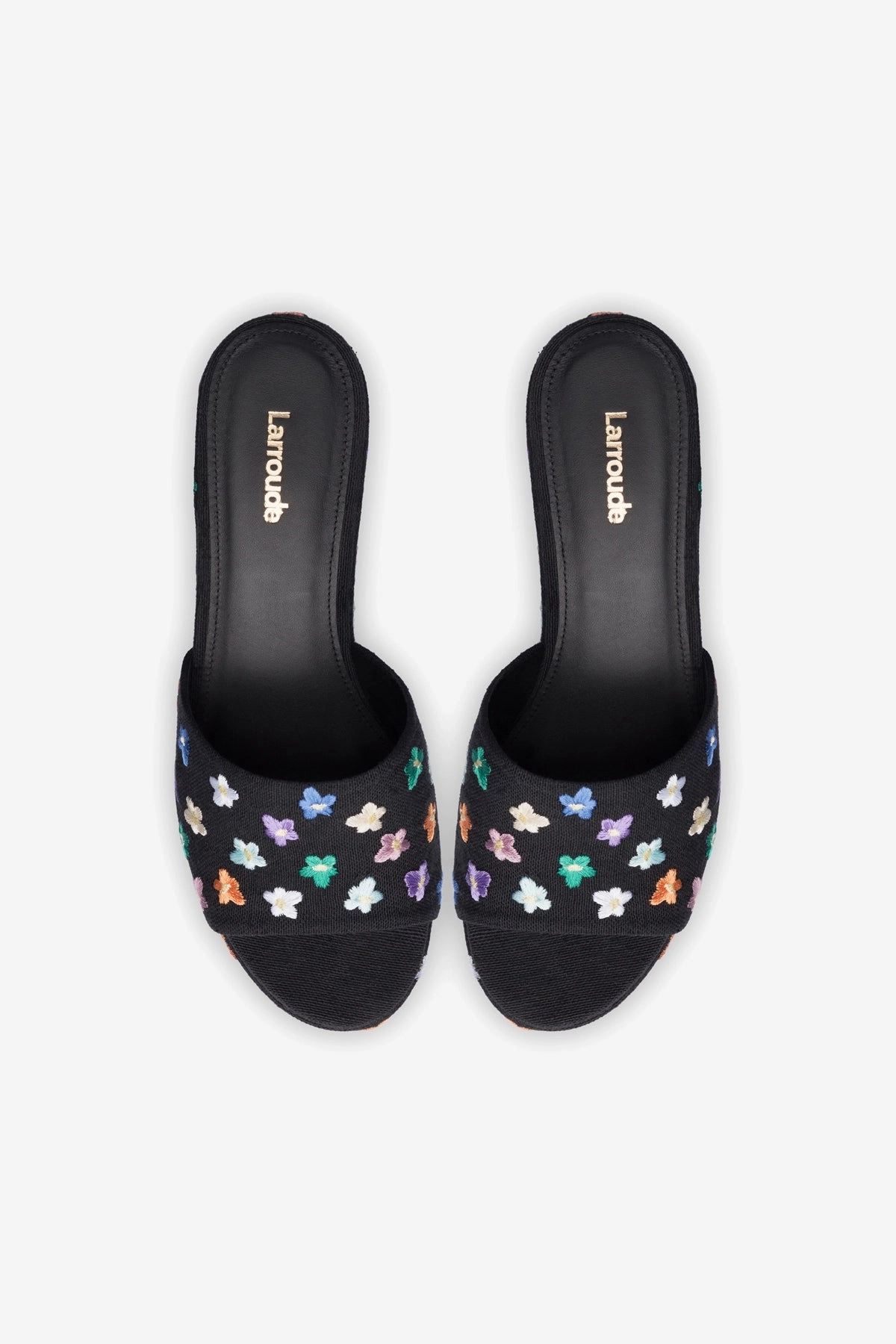 Elegant Summer Footwear Miso Platform Sandal In Black Linen