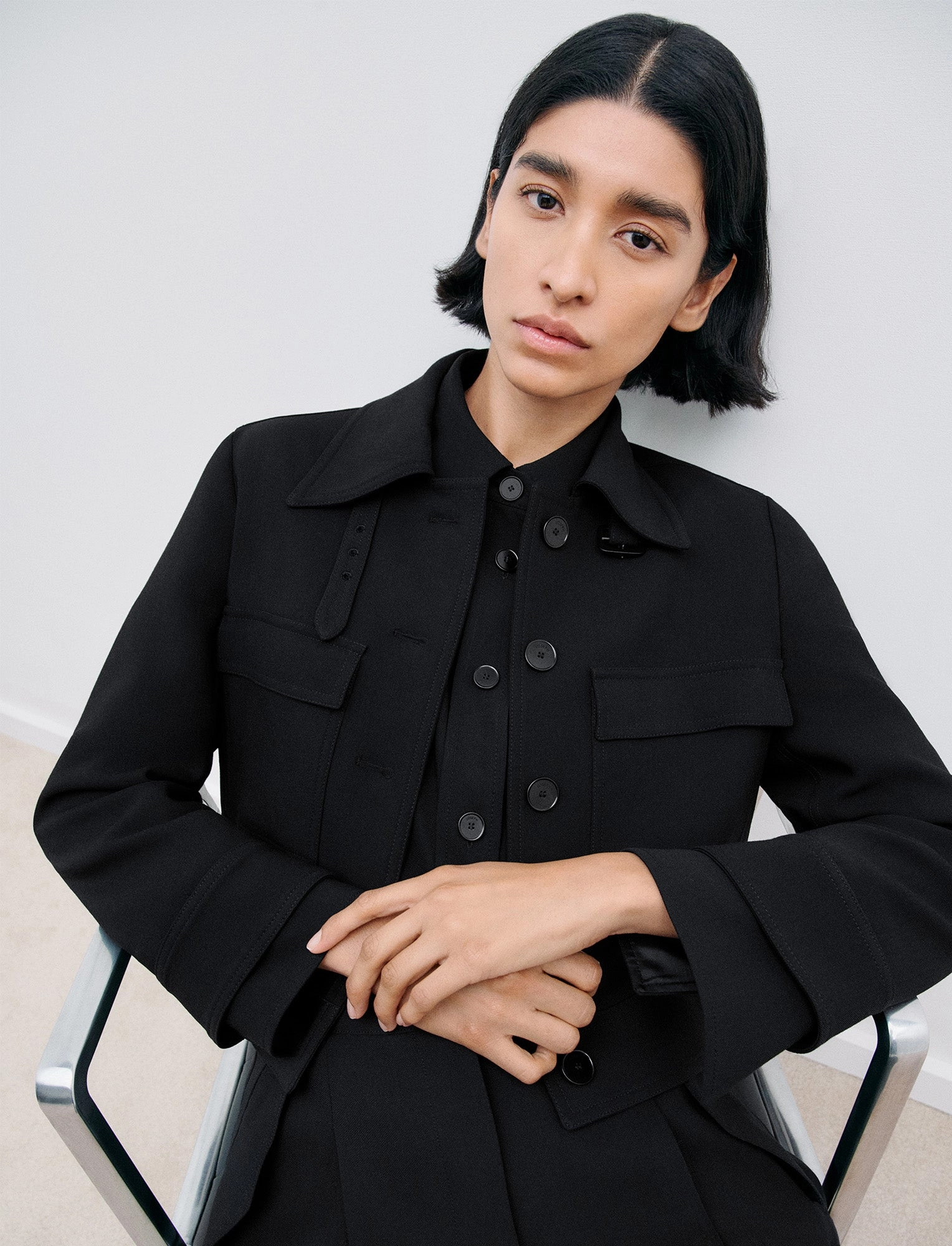 Mistral Fluid Twill Wool Jacket Reinforced Seams Fitness