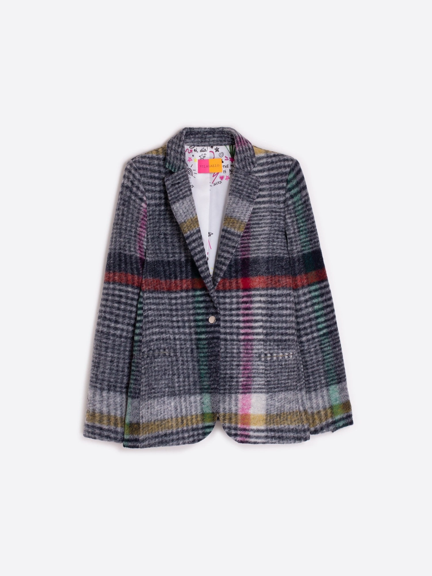 Street Cool Promise MIXED PLAID BLAZER