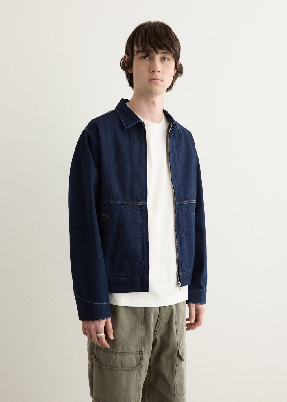 Japanese Slub Denim Jacket Effortless Look