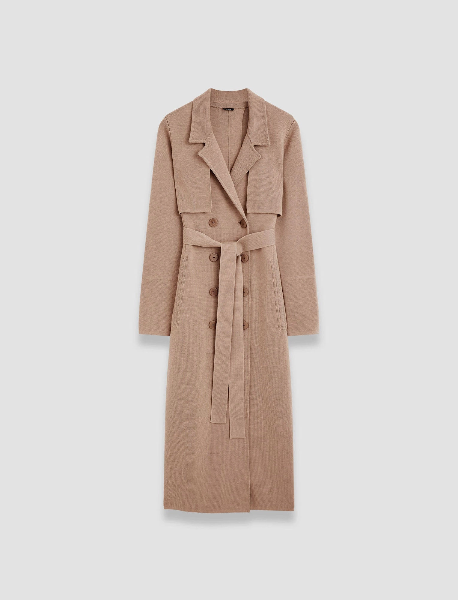 Ergonomic Fit Slim Fit Design Milano Knit Wool Coat