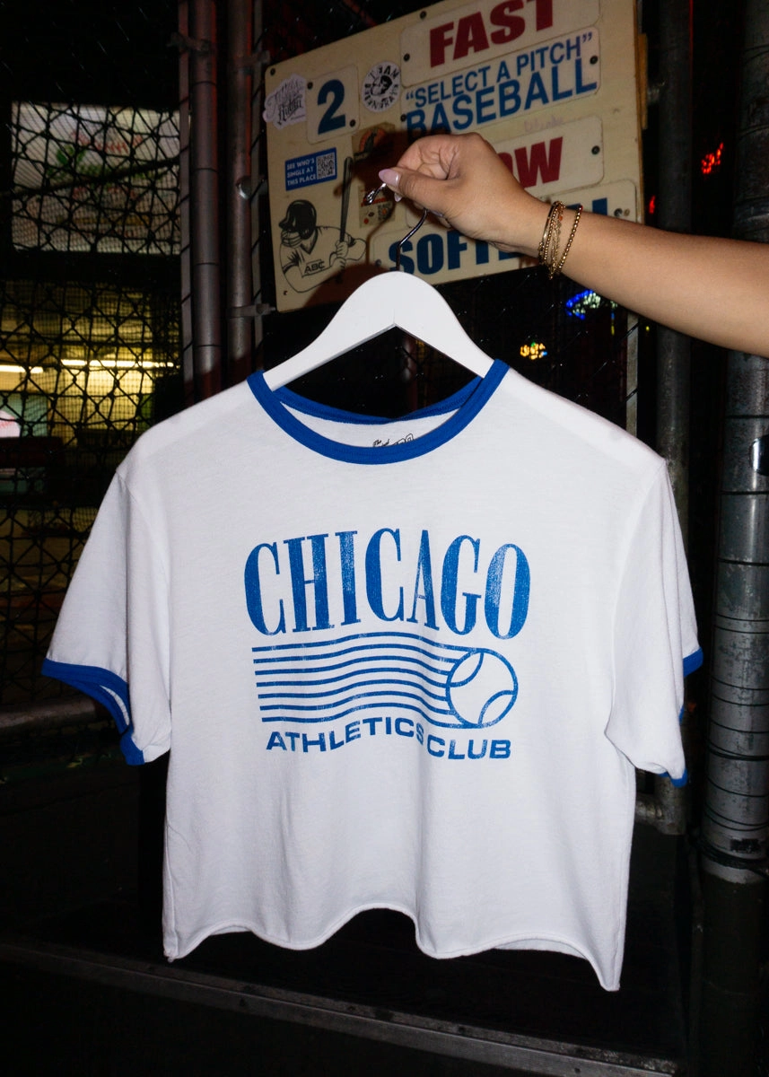SoftKnit Chicago Athletics Club Ringer Tee