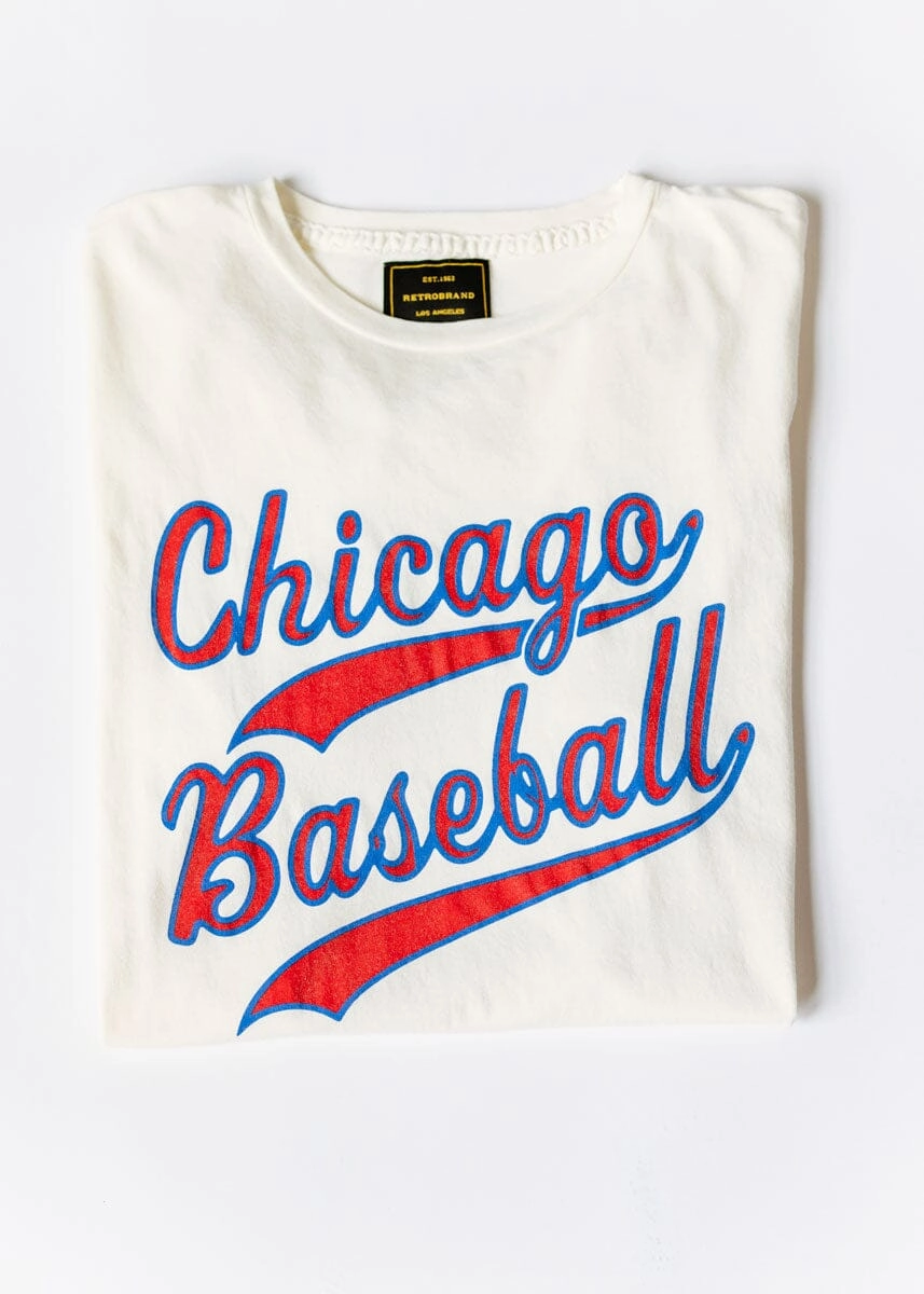 Chicago Baseball T-Shirt Temperature Regulating Fibers DurableCollarStays