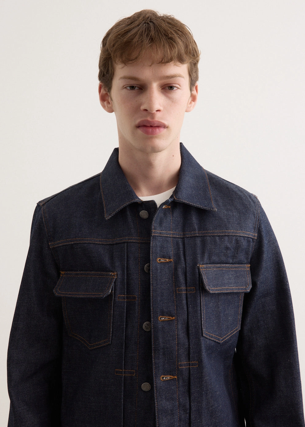 Bartack Stitching Fray Resistant Hem Jean Work Jacket