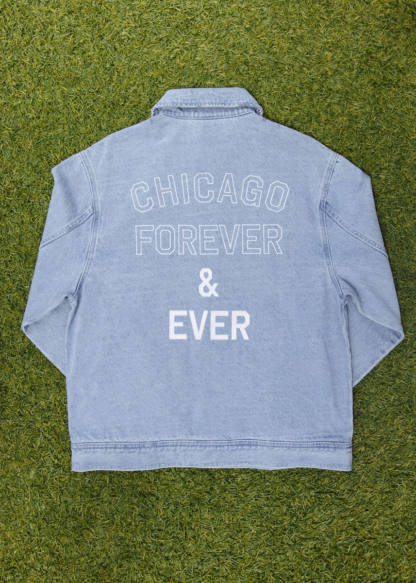 Cubs Denim Patch Jacket High Visibility Trims Primaloft Insulation