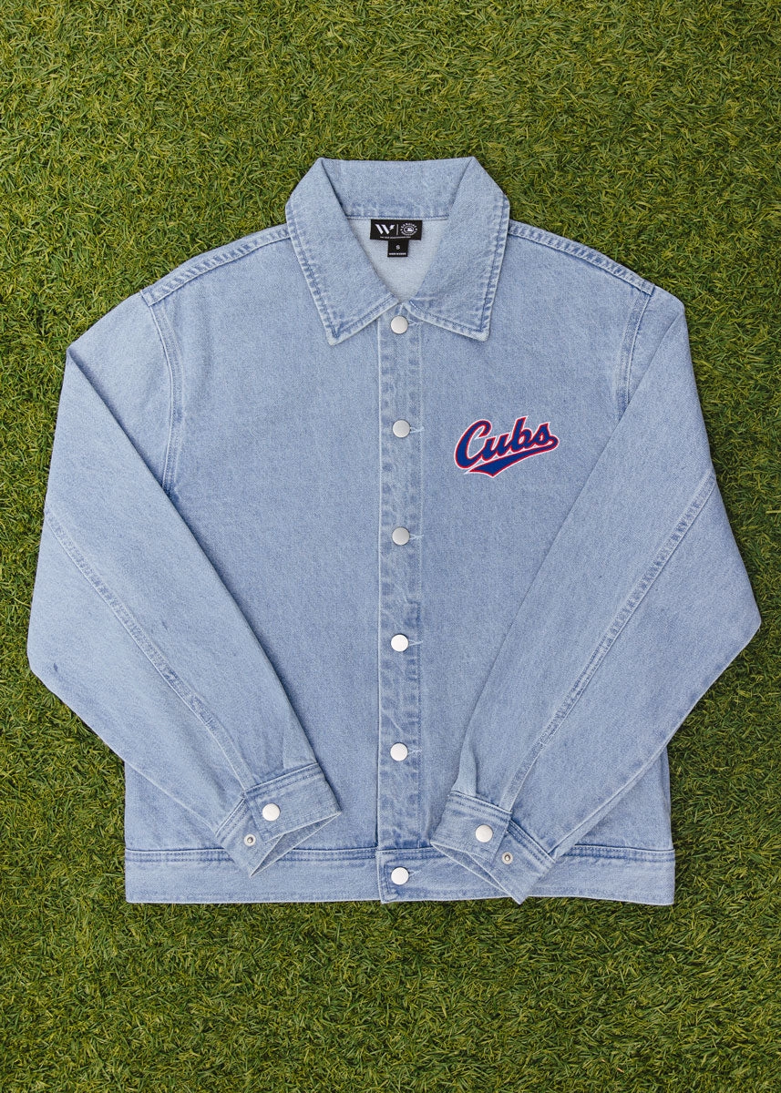 Cubs Denim Patch Jacket Rugged Outdoor Optimized Warm Essentials