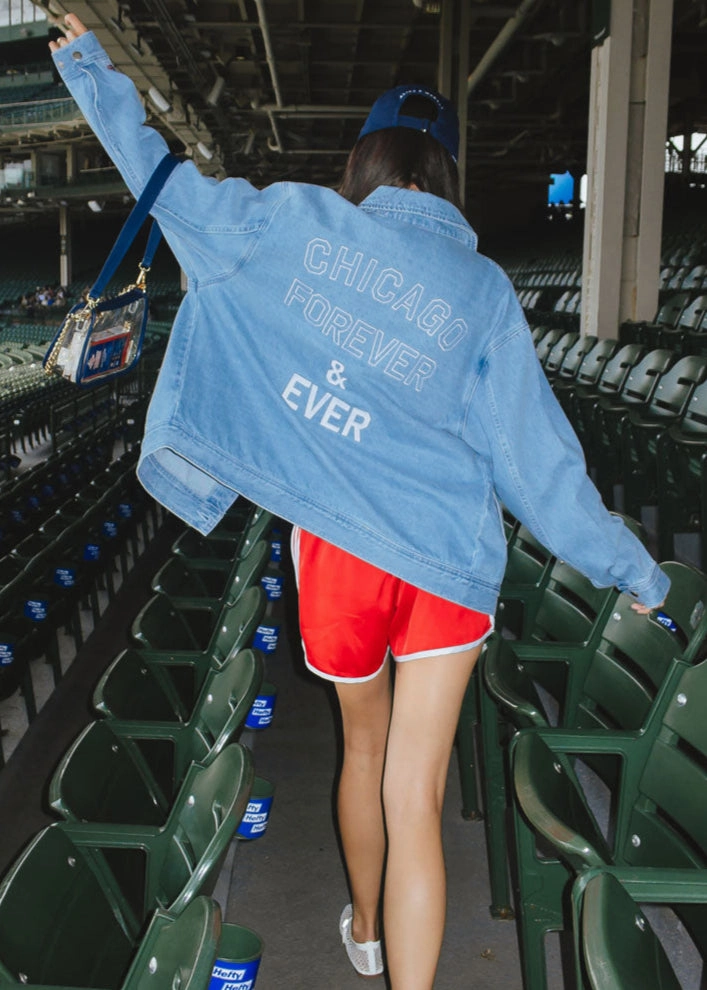 Cubs Denim Patch Jacket Thermal Lining Airy Layer Fit