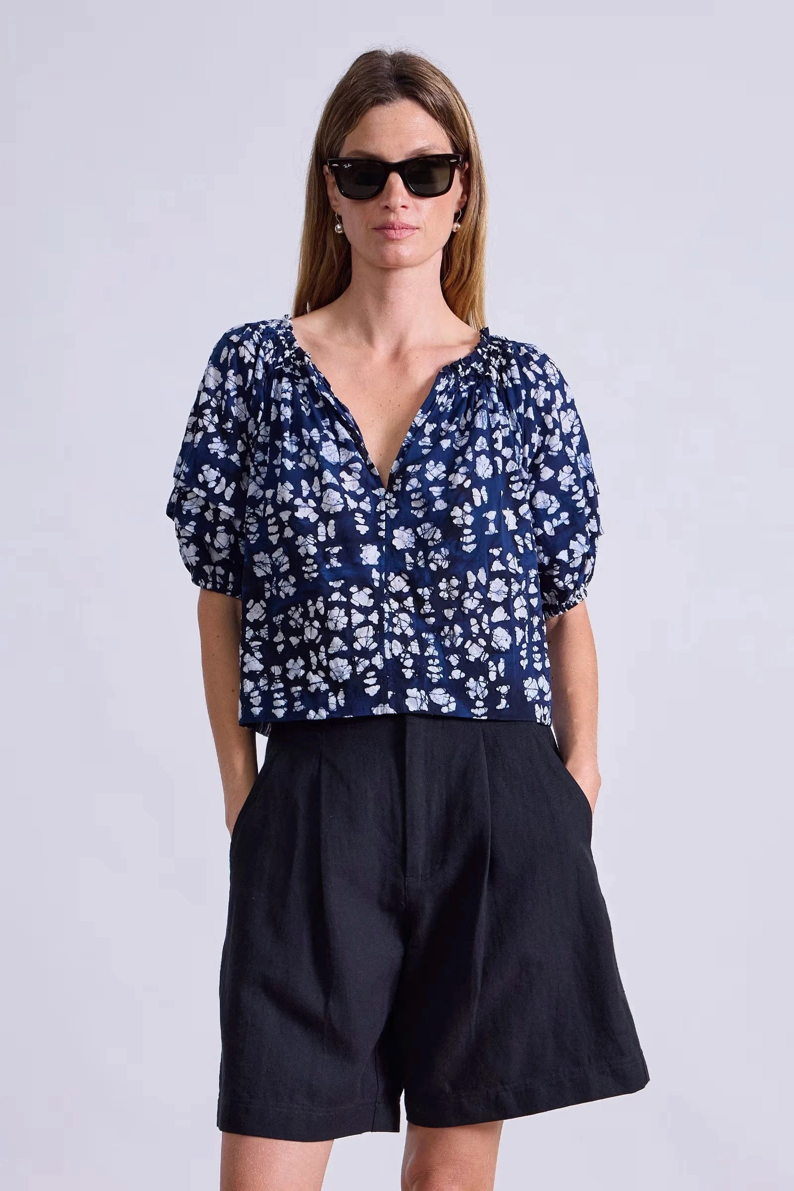 Caminitas Puff Sleeve Top Durable Reinforced Hem