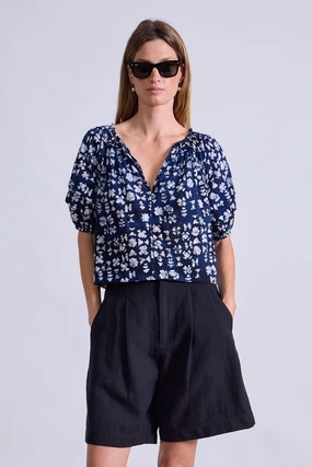 Caminitas Puff Sleeve Top Durable Reinforced Hem