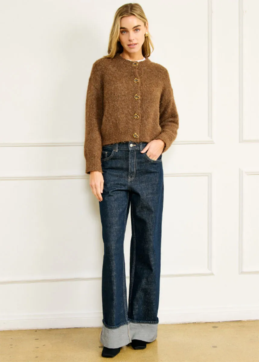 Soft comfort layer Winter Layers Morgan Cardigan - Brown