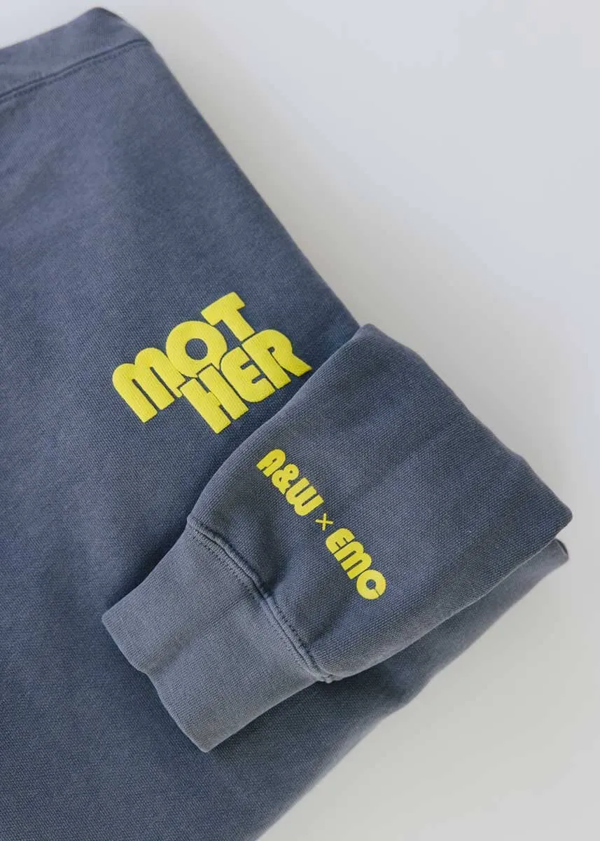 Trendy Knitwear Stylish Apparel Mother Garment-Dyed Crewneck