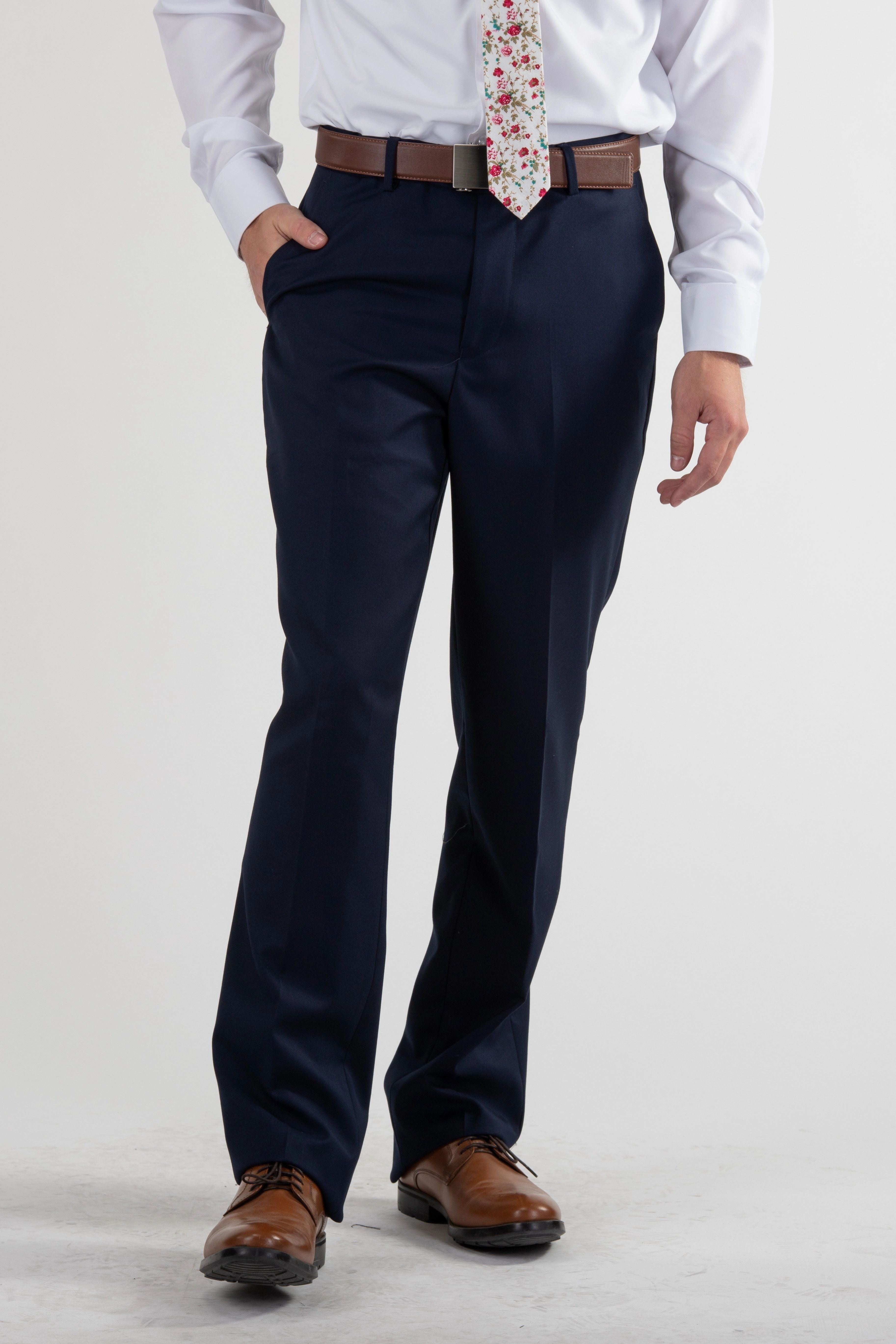 Signature Suit Pant Classic Fit / Navy Wrinklefree