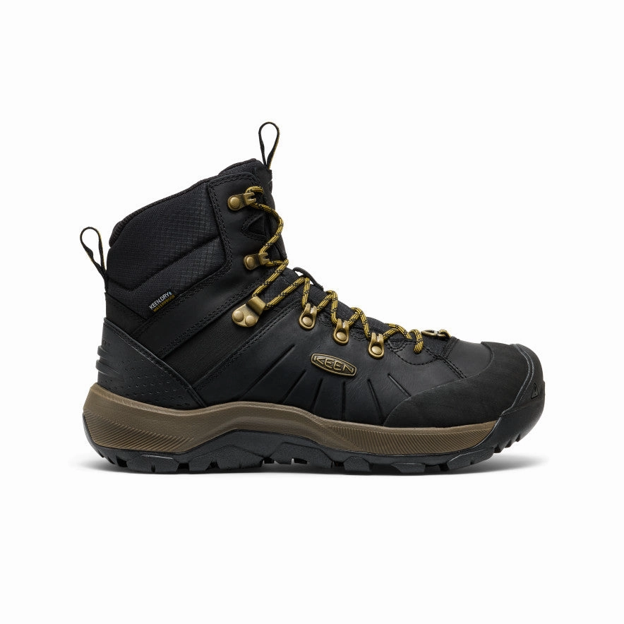 Comfortable Padding Men's Revel IV Polar Waterproof Boot  |  Black/Lemon Curry