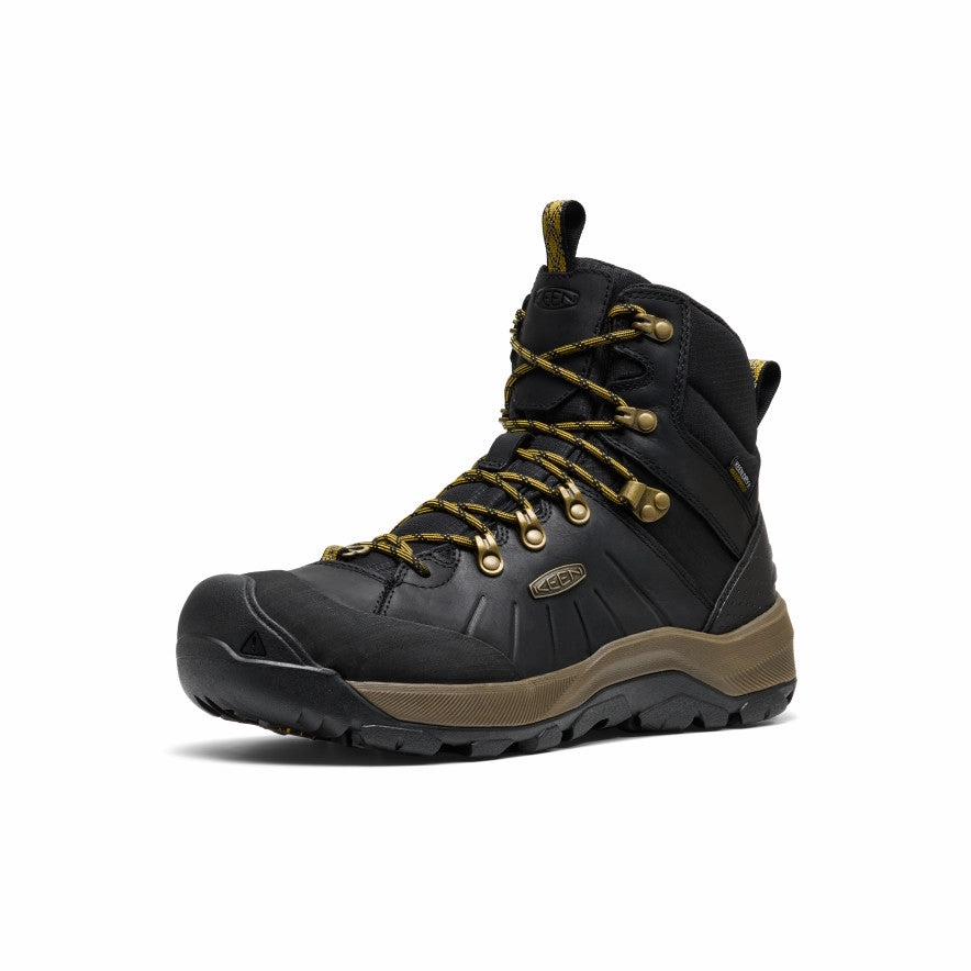 Men's Revel IV Polar Waterproof Boot  |  Black/Lemon Curry Feather Light Remote Hiking