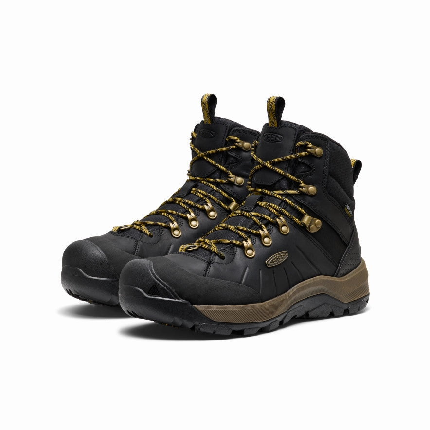 Walk Friendly Men's Revel IV Polar Waterproof Boot  |  Black/Lemon Curry