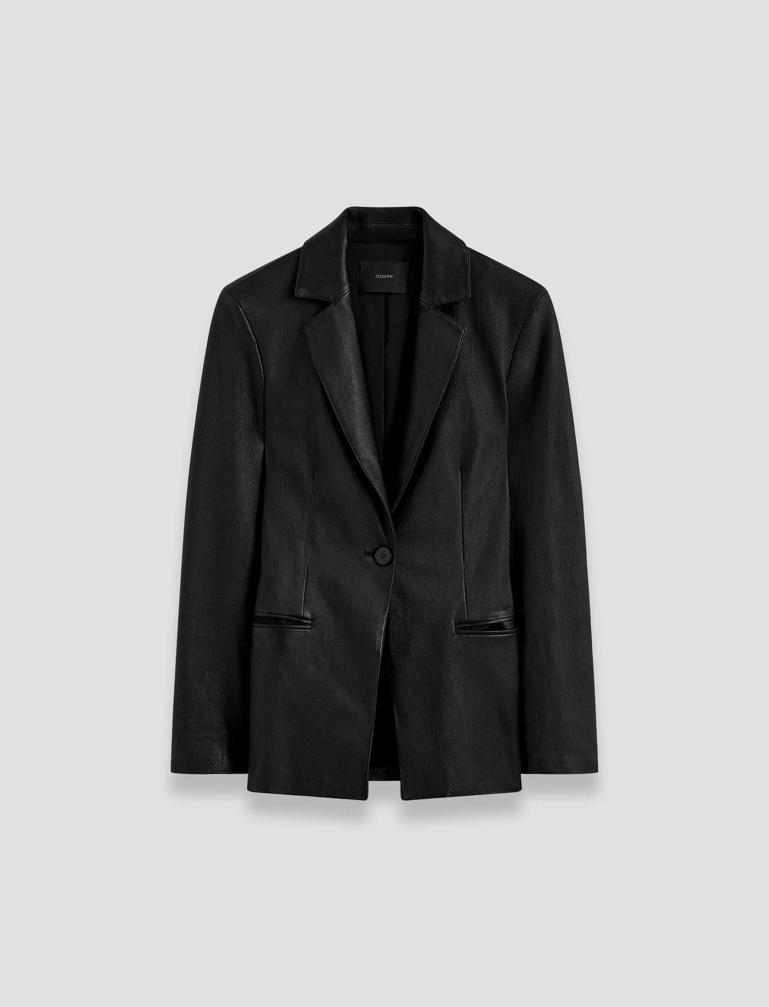 Pascal Leather Stretch Jacket suitable for mountain hikes Grid Fleece Lining