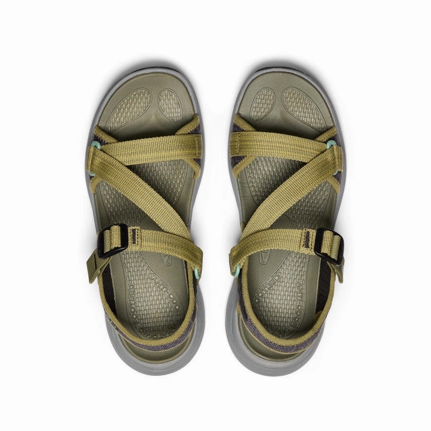 Impact Diffusing Women's Leiki Open-Toe Sandal  |  Martini Olive/Granite Green
