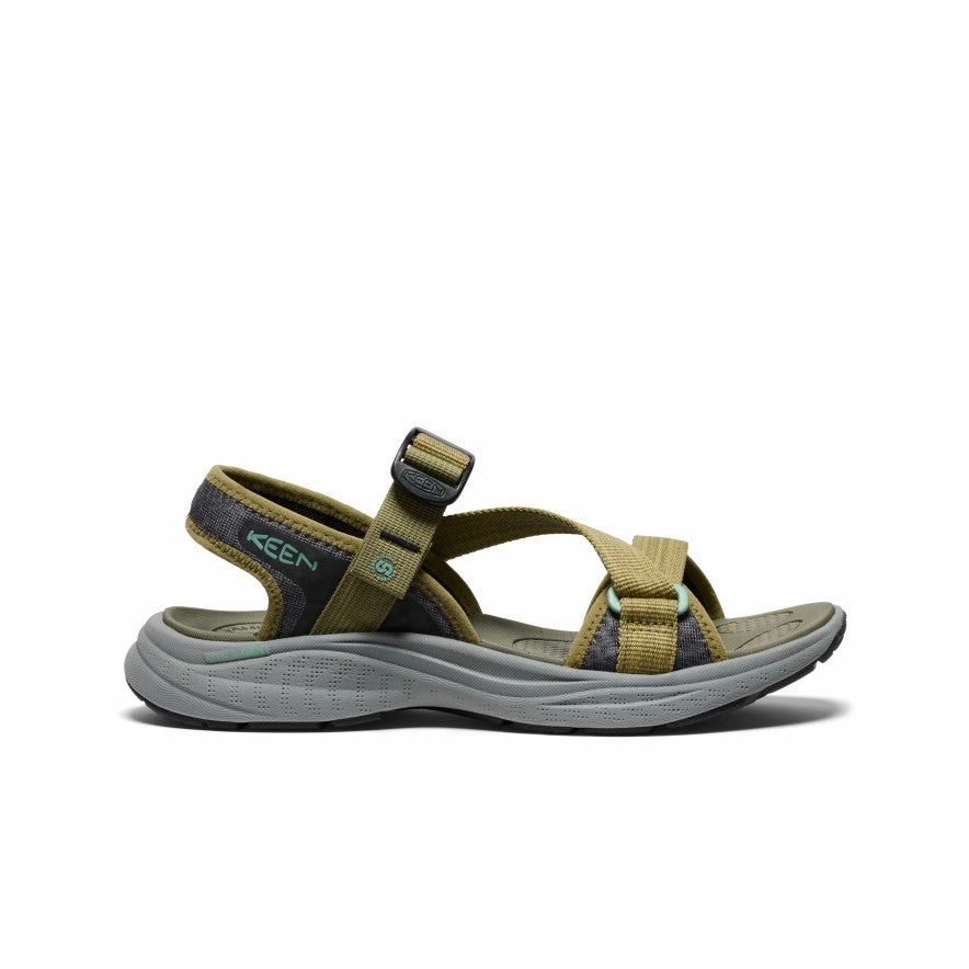 Quick Dry Material Women's Leiki Open-Toe Sandal  |  Martini Olive/Granite Green