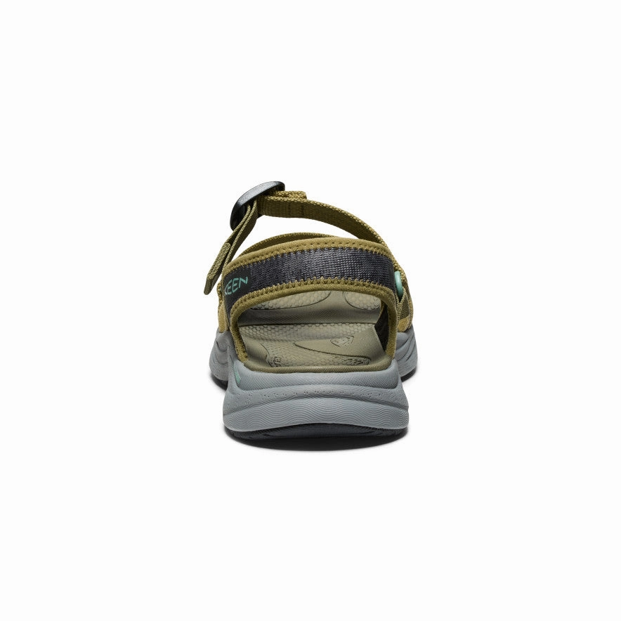 Women's Leiki Open-Toe Sandal  |  Martini Olive/Granite Green synthetic leather Comfortable Travel Footwear