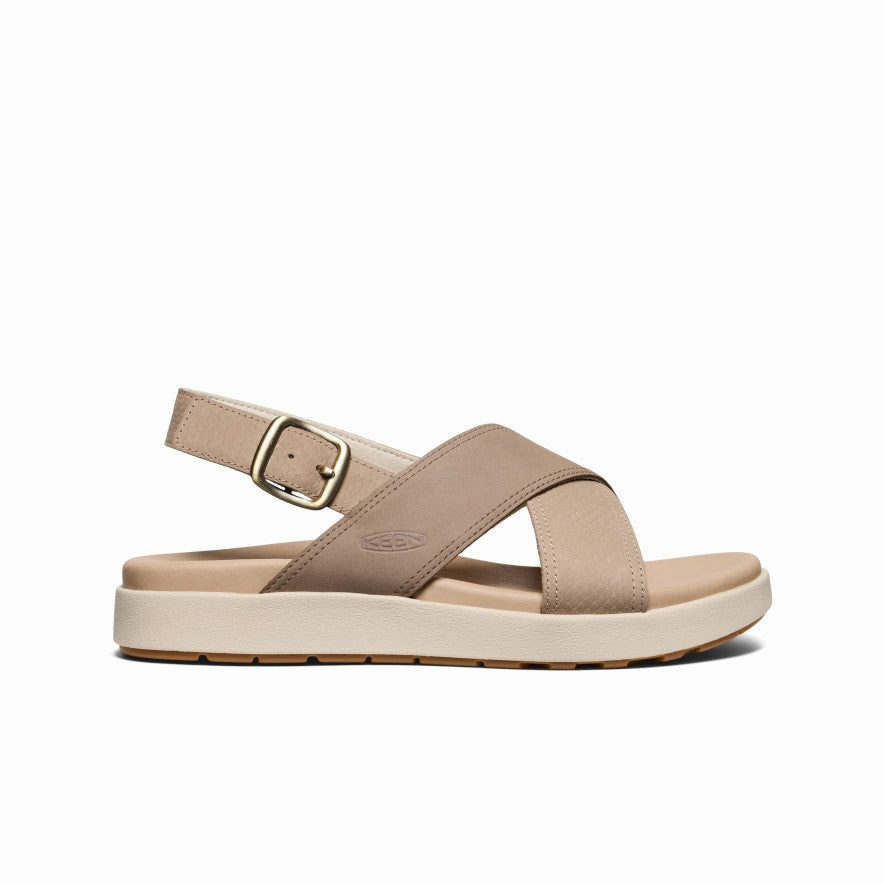 Women's Elle Luxe Cross Strap Sandal  |  Plaza Taupe/Brindle Sunny Day