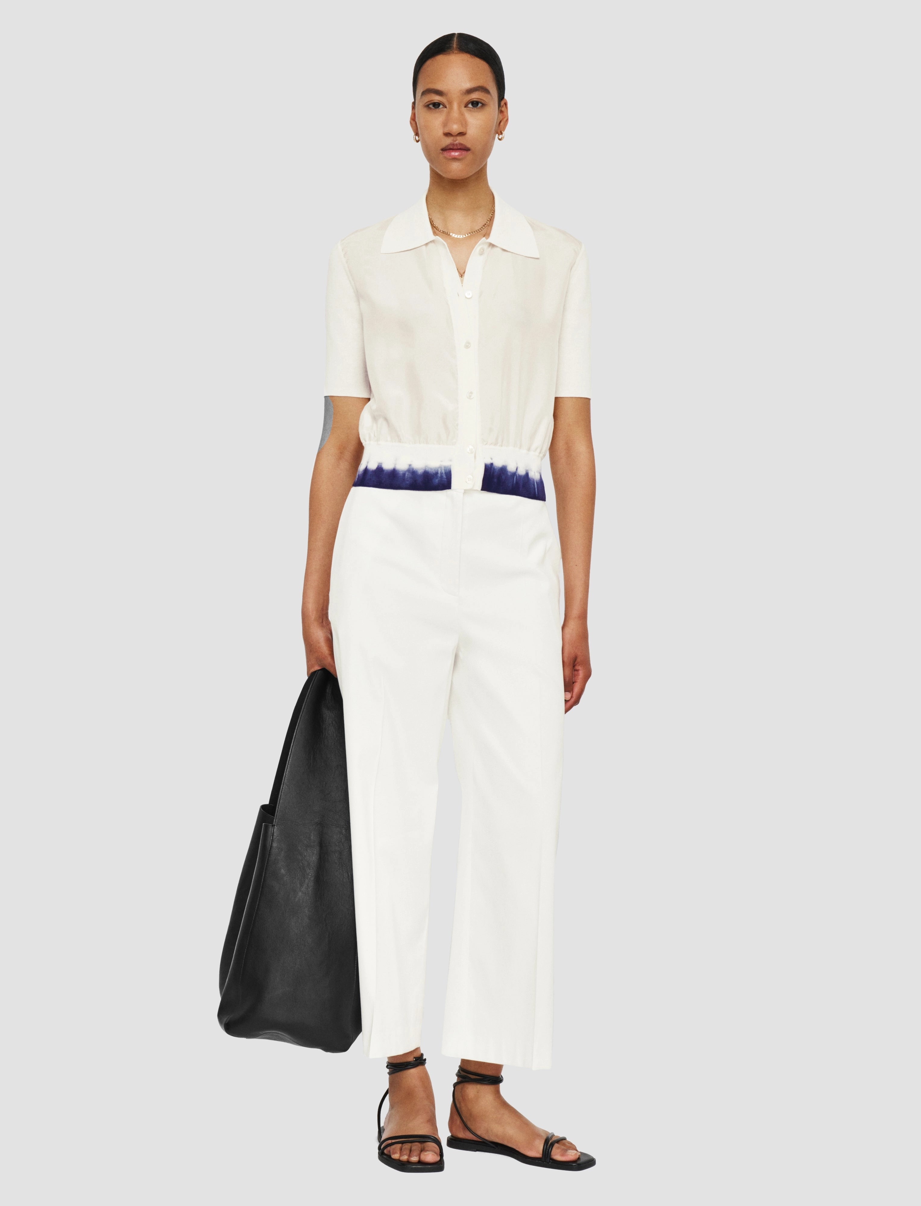 Silk Cotton Knit Cardigan Fall Walk Core Style