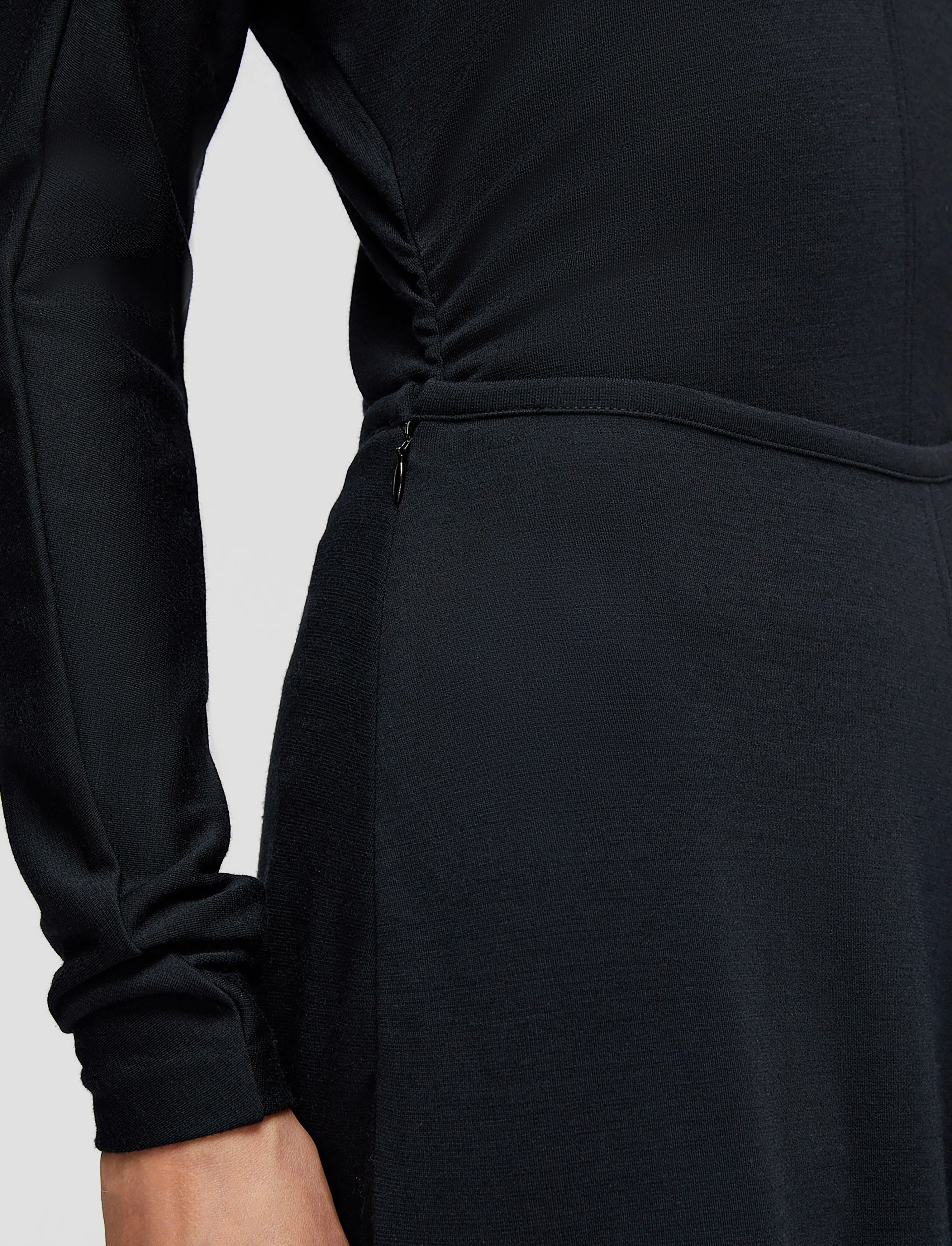 Modern Style Recycled Polyester Thread Wool Jersey Maxi Skirt