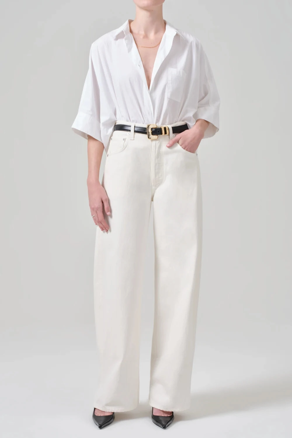 Claire Origami Shirt Quick Release Buttons HeatSealed Seams