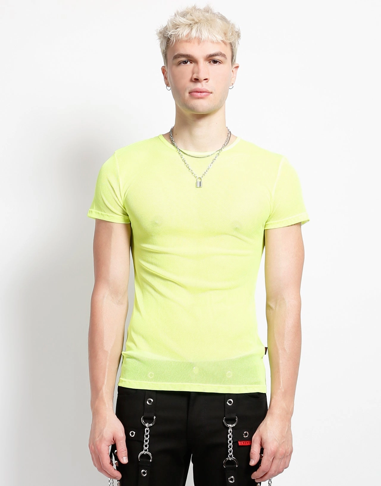 WaterResistantCoating SHORT SLEEVE FISHNET LIME