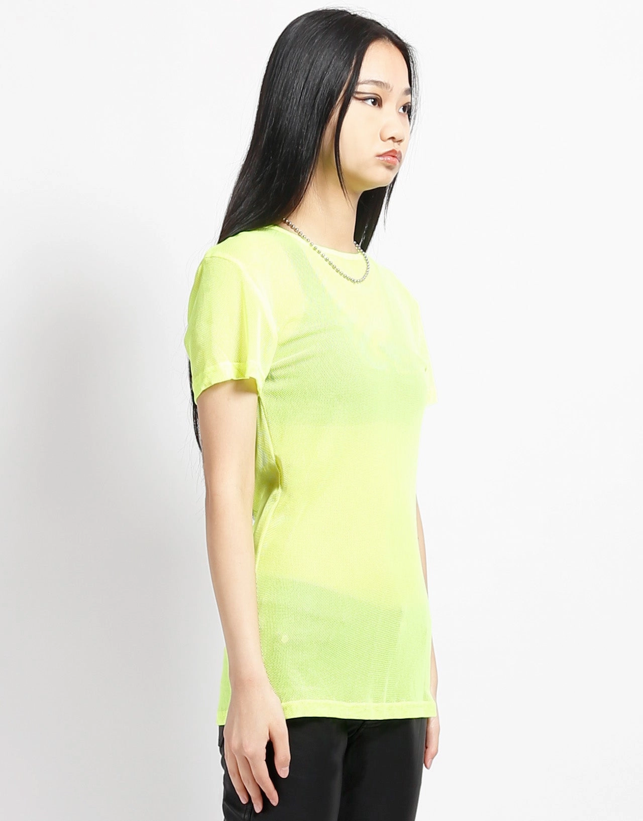 SHORT SLEEVE FISHNET LIME EcoFriendlyMaterial