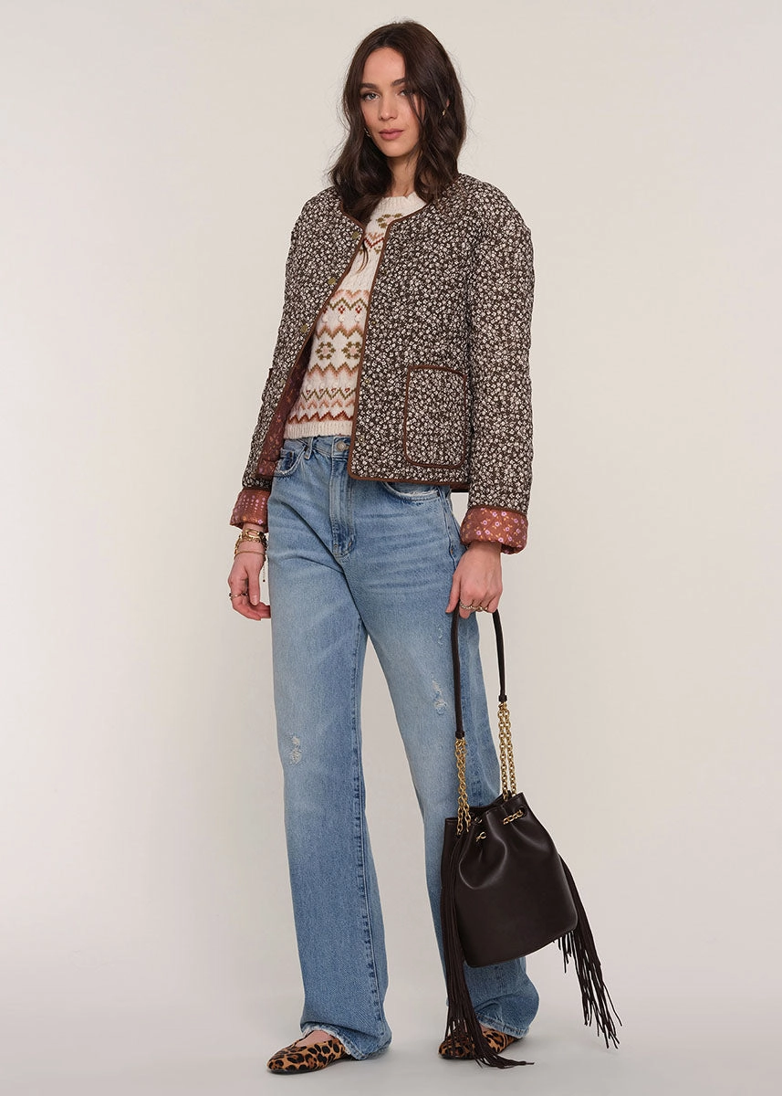 Comfort Flex Fit Removable Hood Verna Jacket - Espresso