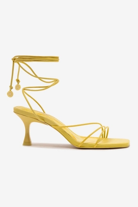 Nadia Sandal In Lemonade Leather Comfortable Lightweight Footwear