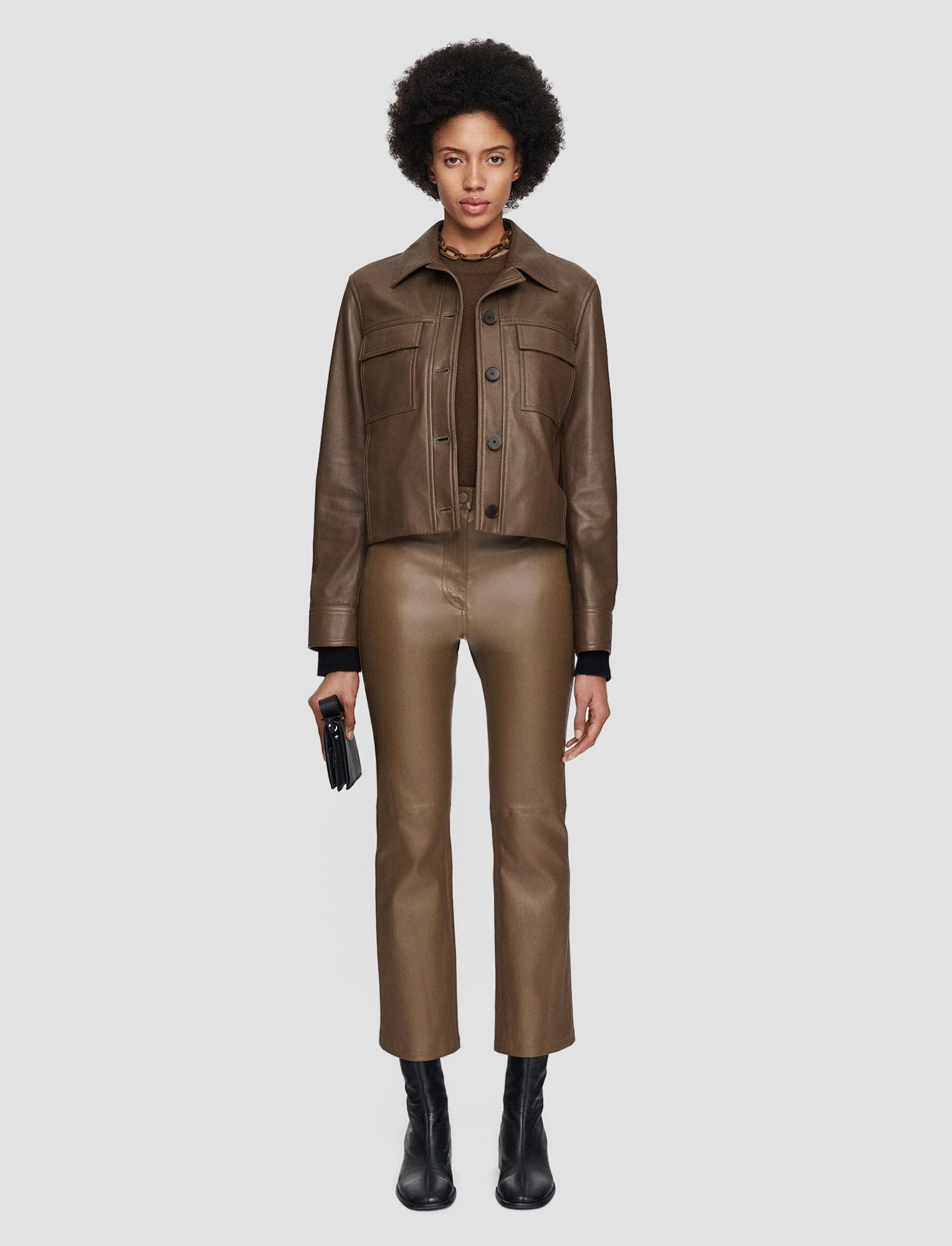 Eco friendly materials Travel Ready Nappa Leather Salvador Jacket