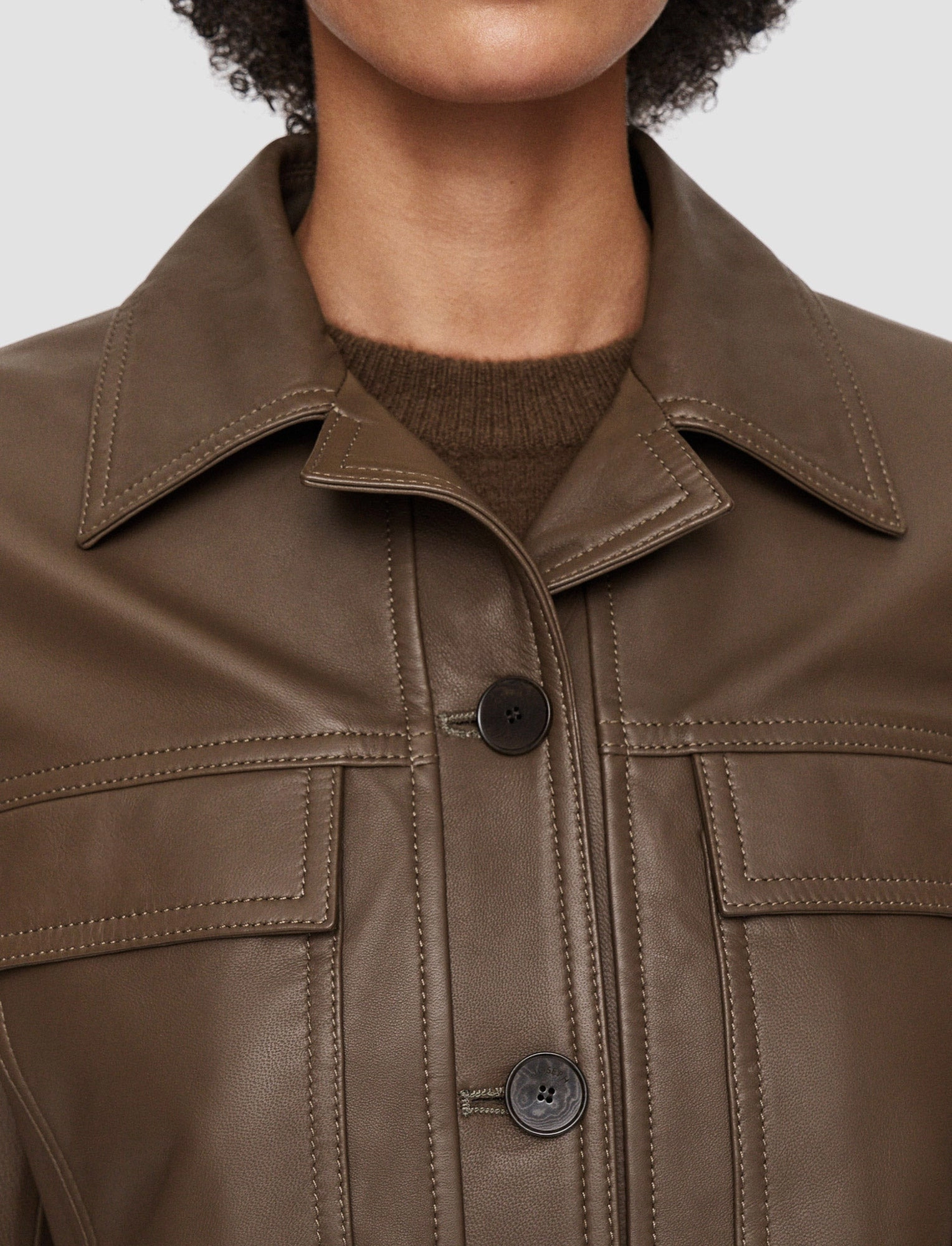 Fast Zip Magnetic Closure Nappa Leather Salvador Jacket