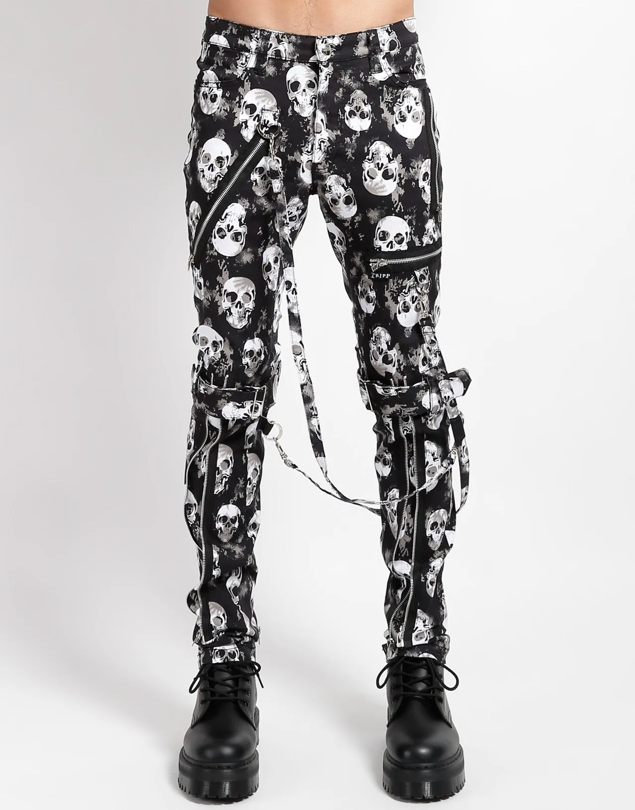 Trendy Fit Minimal Vibe BONDAGE PANT SKULL