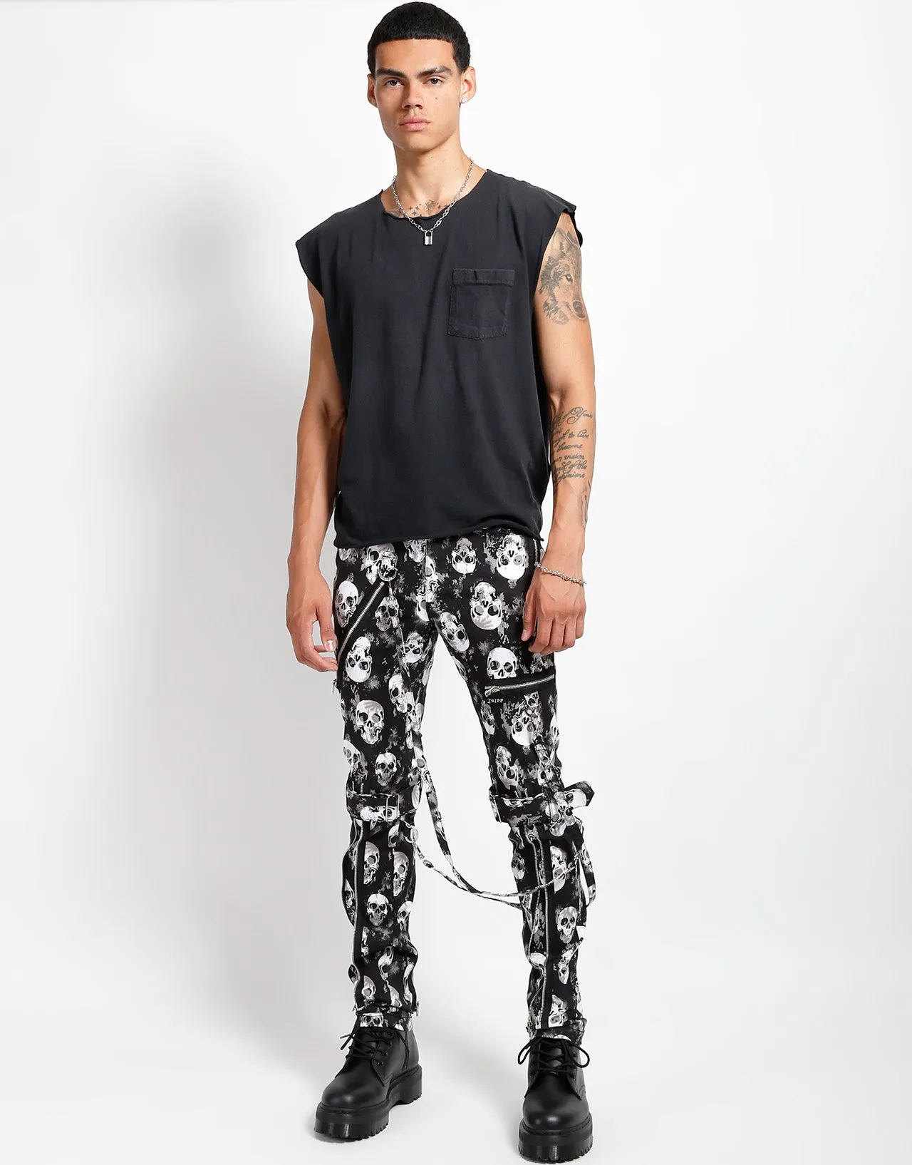 BONDAGE PANT SKULL Easy Comfort No Iron