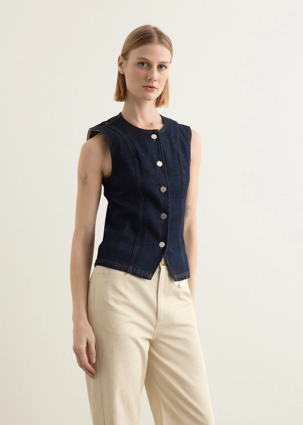 Mene Top Neutral Casual Perfect Match