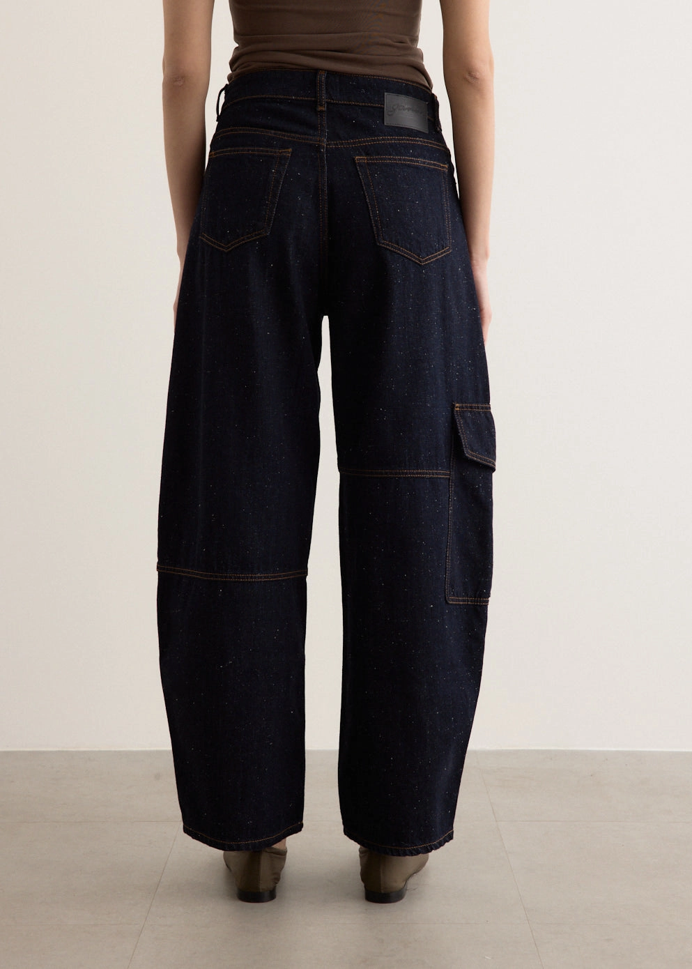 Street Style Comfortable Choice Neppy Denim Carpenter Jeans