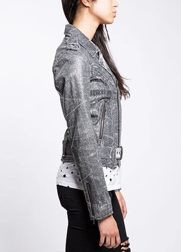 suitable for group activities DropShoulder Shine On M/C Jacket