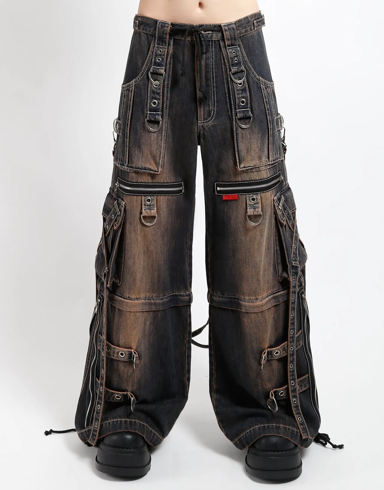 Timeless Wear Water-resistant X-STRAP PANT DIRTY WASH BLUE DENIM